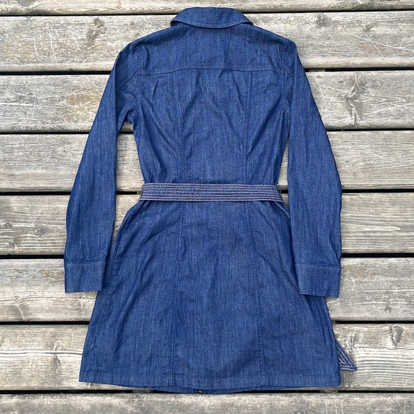 7 For All Mankind Denim Zip-up Dress - Picture 5 of 5